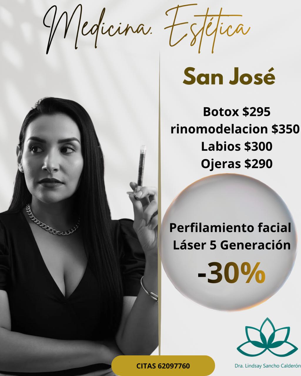 Promoción de mayo — Dra. Lindsay Sancho medicina estética San José